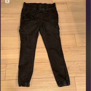 VIP Black Cargo Jogger Pants size 13x30 juniors 13